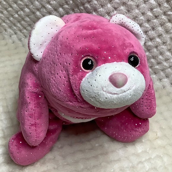 GUND Plush Hot Pink Sparkle SNUFFLES Stuffed Animal 4044584 Toy - Picture 3 of 14
